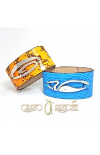 Bracciale Similpelle Moby con Brillantino