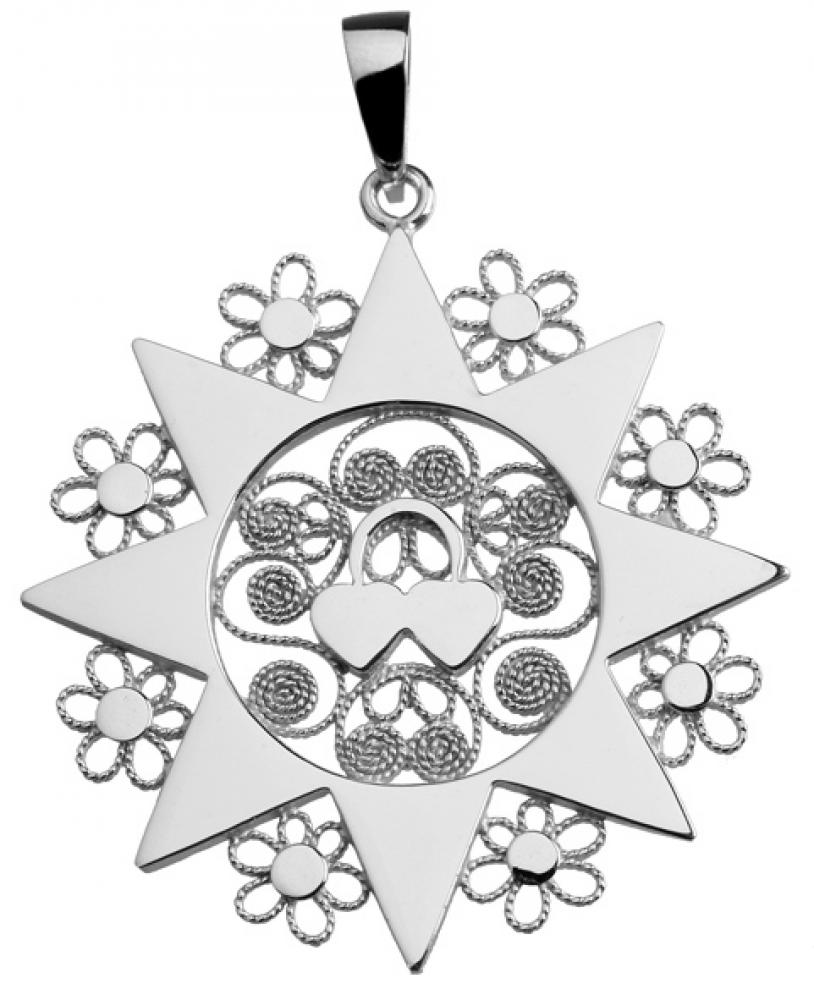 Ciondolo presentosa P08C in argento 925%° Cm 3.7