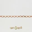 Catenina Rolò Argento Dorato Rosa mm 2,10 - cm 40/43