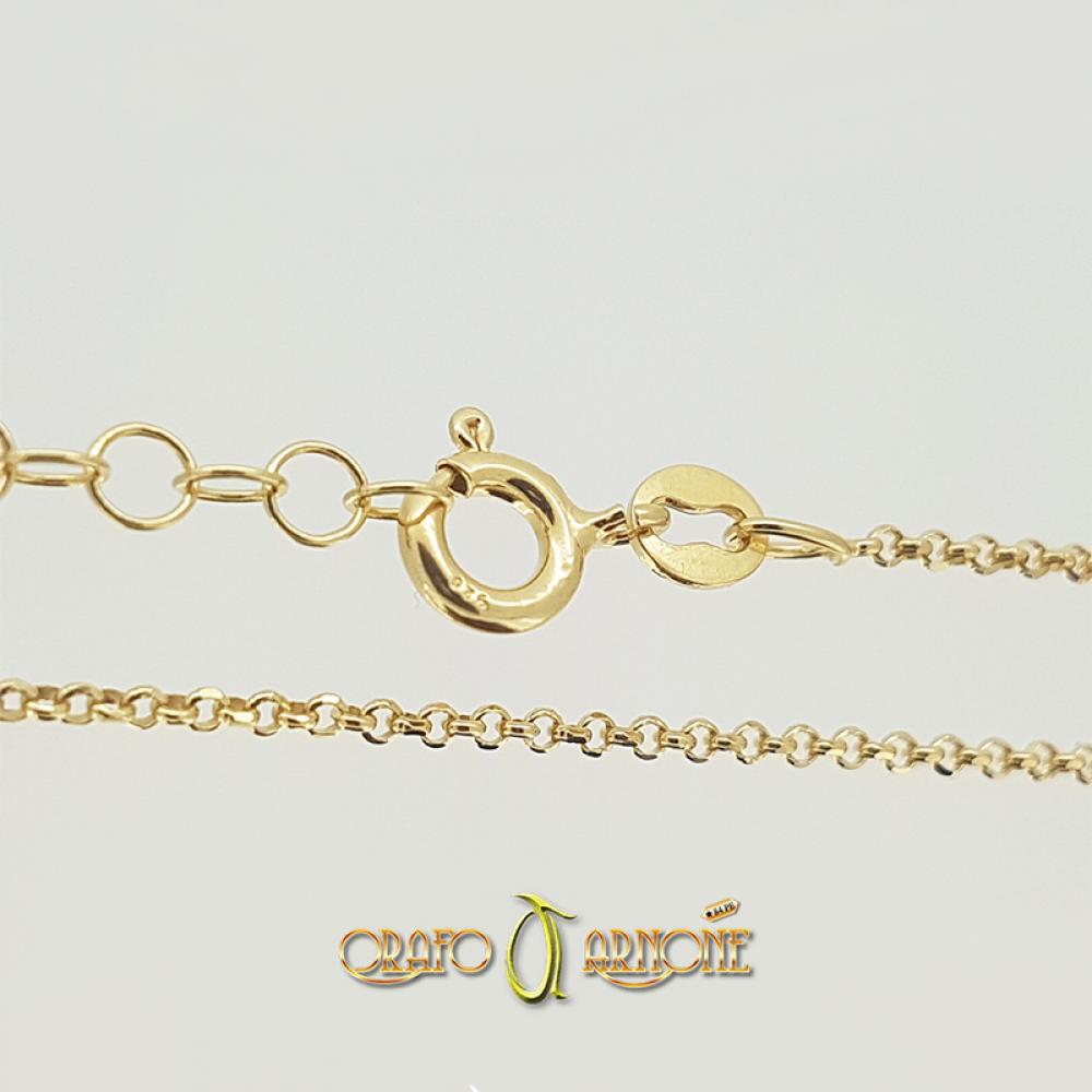 Catenina Rolò Argento Dorato mm 1,50 - cm 50/53