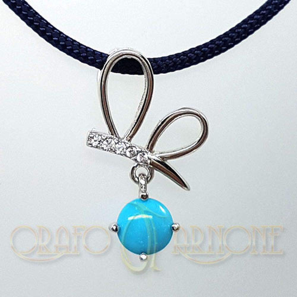 Ciondolo Libellula con Turchese